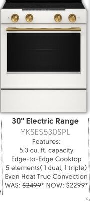 30" Electric Range