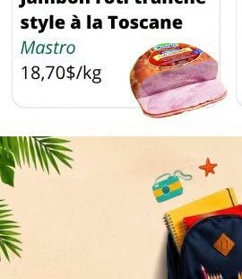 Jambon rôti tranché style à la Toscane Mastro