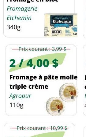 Fromage en bloc Fromagerie Etchemin