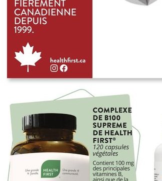 Complexe de B100 Supreme de Health First