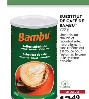 Substitut de café de Bambu