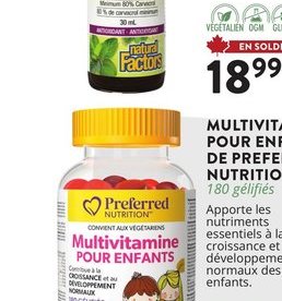 Multivitamine pour Enfants de Preferred Nutriti…