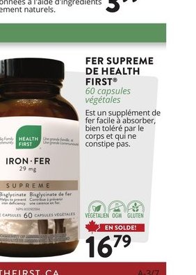 Fer Suprême de Health First