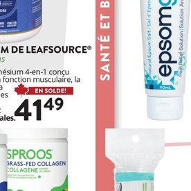 Solution Analgésique d'Epsomega
