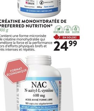 Natural Factors N-Acétyl-L-Cystéine 600 mg