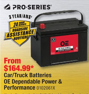 Pro-Series Car/Truck Batteries OE Dependable Po…