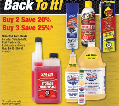 Selected Auto Fluids