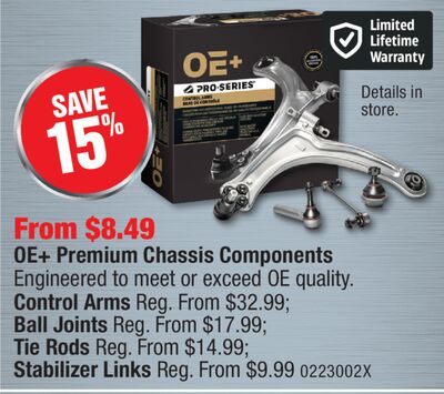 Pro Series OE+ Premium Chassis Components