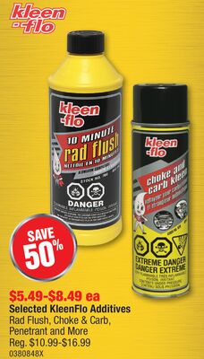 Selected KleenFlo Additives