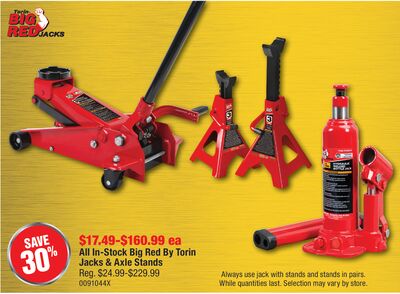 The Big Red by Torin Jacks & Axle Stands