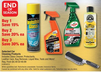 Selected Car Cleaning Products
