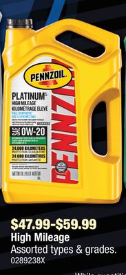 Pennzoil High Mileage