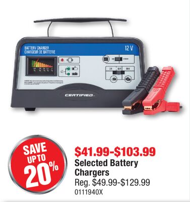 Certified Selected Certified Battery Chargers