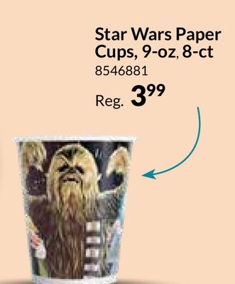 Star Wars Paper Cups, 9-oz, 8-ct