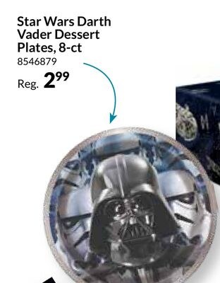 Star Wars Darth Vader Dessert Plates 8-ct