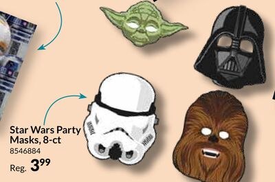 Star Wars Party Masks, 8-ct