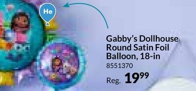 Gabby's Dollhouse Round Satin Foil Balloon, 18-…