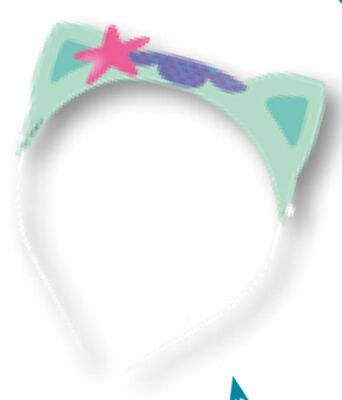Gabby's Dollhouse Glitter Cat Ear Headbands, 4-…