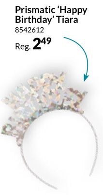 Prismatic 'Happy Birthday' Tiara