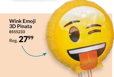 Wink Emoji 3D Pinata