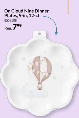 On Cloud Nine Dinner Plates, 9-in, 12-ct
