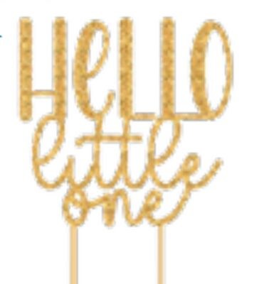 Hello Little One Cake Copper, Gold