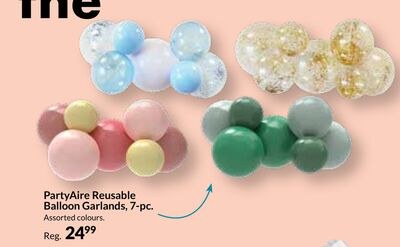 PartyAire Reusable Balloon Garlands, 7-pc.
