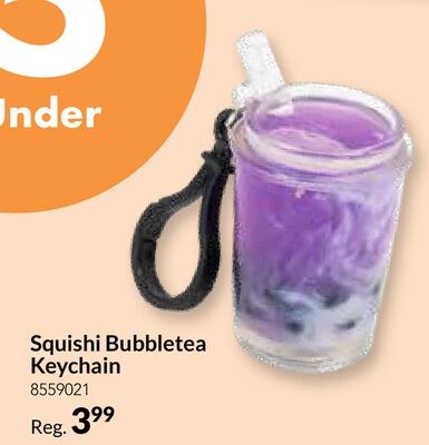 Bubble Tea Squishy Keychain, Assorted