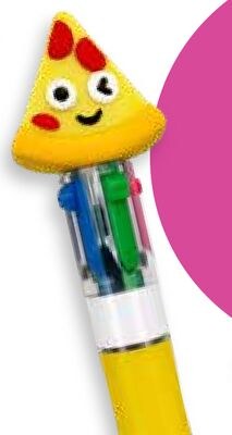 Multicolour Push Pen, Pizza