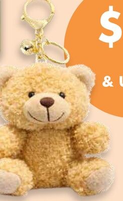 Plush Keychain, Brown Bear