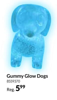 Gummy Glow-In-The-Dark Dogs, Assorted