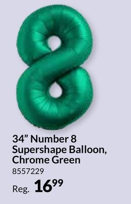 34" Number 8 Supershape Balloon
