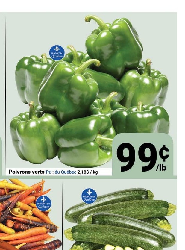 Poivrons verts