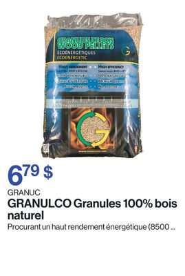 Granules 100% bois naturel