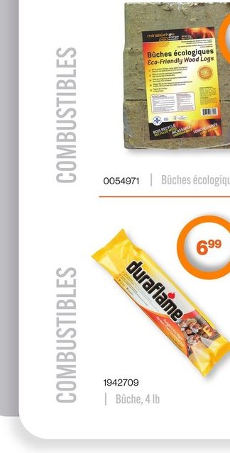 Grand range bûches, 45 po
