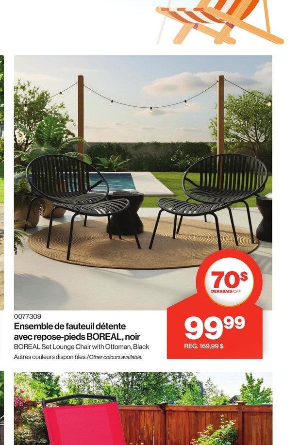 Ensemble de fauteuil détente avec repose-pieds …