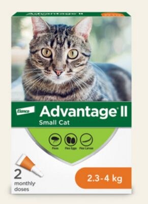 Advantage II Topical Small Cat Flea Treatment 2…