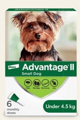 Advantage II Topical Small Dog Flea Treatment 6…