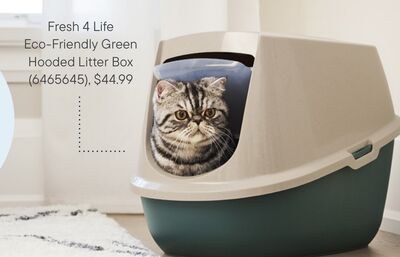 Fresh 4 Life Eco-Friendly Green Hooded Litter B…