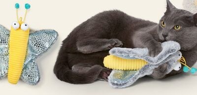JUMP! Butterfly Kicker Cat Toy