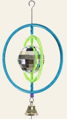 Featherland Orbital Disco Ball Bird Toy