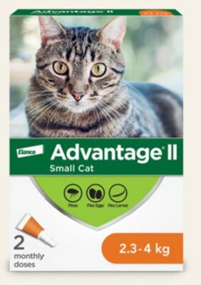 Advantage II Topical Small Cat Flea Treatment 2…