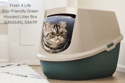 Fresh 4 Life Eco-Friendly Green Hooded Litter B…