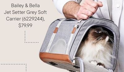 Bailey & Bella Jet Setter Grey Soft Carrier