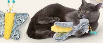 JUMP! Butterfly Kicker Cat Toy