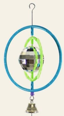 Featherland Orbital Disco Ball Bird Toy