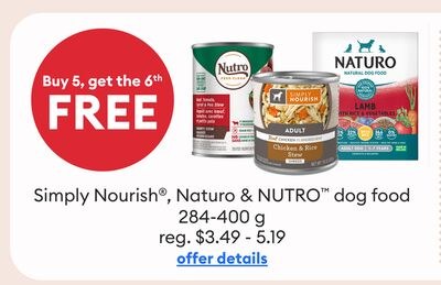 Simply Nourish®, Naturo & NUTRO™, aliments pour chiens, 284-400 g