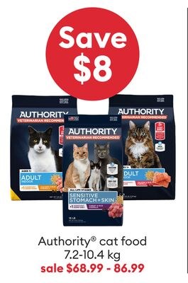 Aliment pour chats Authority® 7,2-10,4 kg