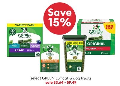 Choisissez des friandises GREENIES™ pour chats et chiens