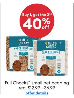 Litière pour petits animaux Full Cheeks™